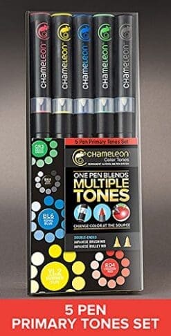 Chameleon Primary Tones Set of 5 Pens + Cool Tones Set of 5 Pens Combo Pack