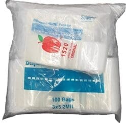 600 ZIPLOCK BAGS 6 ASSORTED SIZES CLEAR 2MIL BAGGIES 1.5x2 2x2 2x3 3x3 3x4 3x5 (LZ 1.2 FRE)