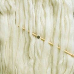 Living Dreams Super Zippy; Super Bulky Natural Wool Roving Yarn for Knitting, Crochet, Weaving, Rug Making, 4 Ounce 60 Yards, Cream White