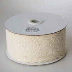Lace Ribbon in Ivory 2" Wide x 25 yds
