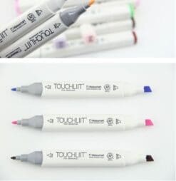 168 Color SET TOUCH LIIT 6 Alcohol Graphic Art Twin Tip General Pen Marker (168)