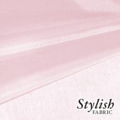 59" Pale Pink Organza Fabric by the Bolt - 50 Yards