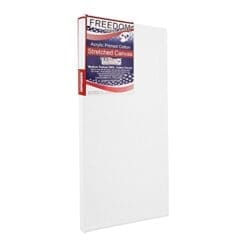 US Art Supply 12 X 24 inch Professional Quality Acid Free Stretched Canvas 6-Pack - 3/4 Profile 12 Ounce Primed Gesso - (1 Full Case of 6 Single Canvases)