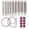 Knit Picks Options Interchangeable Rainbow Wood Circular Knitting Needle Set 15 Knit Picks Options Interchangeable Rainbow Wood Circular Knitting Needle Set