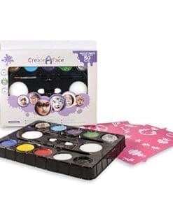 Face Painting Kit For Parties (Paints 50 - 80 Faces) Fda Compliant, Non-Toxic Paint - Vibrant Colors, Done-For-You Stencils, Shimmering Glitter Gels, Versatile Brushes, Sponges, Foam Applicator 9 Face Painting Kit For Parties (Paints 50 - 80 Faces) Fda Compliant, Non-Toxic Paint - Vibrant Colors, Done-For-You Stencils, Shimmering Glitter Gels, Versatile Brushes, Sponges, Foam Applicator