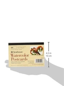 Strathmore Blank Watercolor Postcards pad of 15 (Package May Vary)