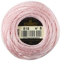 DMC Pearl Cotton Balls, Size 8, Baby Pink