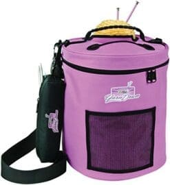 ArtBin Yarn Drum; Round Pink Knitting and Crochet Tote Bag, 6938SA