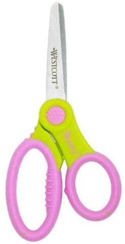 Westcott Soft Handle Kids Scissors, Colors May Vary, 5-Inch Blunt (14596)