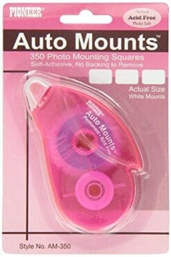 Pioneer Auto Mounts Dispenser with 350 Photo Mounting Double Sided Self Adhesive Squares (2 pack)