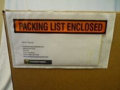 Panel Face Packing List Envelopes PLE-PP510, " Packing List Enclosed, 10" Length x 5-1/2" Width, Panel Face Peel & Stick Envelope (Case of 1000)