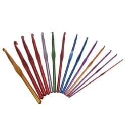 14pcs Multicolor Aluminum Crochet Hooks Knitting Needles