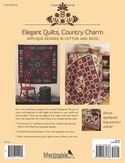 Elegant Quilts, Country Charm: Applique Designs in Cotton and Wool