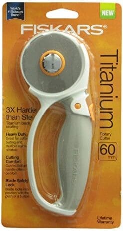 Fiskars 60 Millimeter Titanium Softgrip Comfort Loop Handle Rotary Cutter