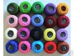 PARAG 20 PEARL COTTON #8 CROCHET THREAD 85 Meters each