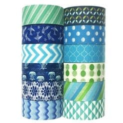 Allydrew Decorative Masking Washi Tapes (Set of 12)