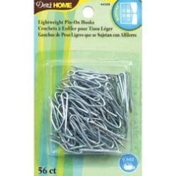 Bulk Buy: Dritz (3-Pack) Pin On Drapery Hooks Lightweight 56/Pkg 44329