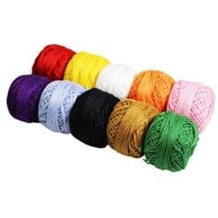 475 Yards Colourful Crochet Cotton Craft Thread Reels by Curtzy TM