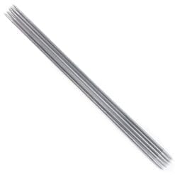 Tinksky 11 Sets of 20cm Long Stainless Steel Straight Double Pointed Sweater Crochet Knitting Needles - 2.0mm to 6.5mm (Silver)