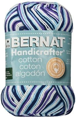 Bernat Handicrafter Cotton Yarn, Ombre, 12 Ounce, Moondance, Single Ball