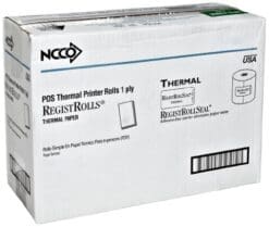National Checking 7313SP 200' Length x 3.13 Inch Width 1 Ply White Thermal Registroll (3 Packs of 10 rolls)