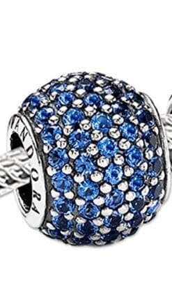 Pandora 791051ncb Blue Pave Lights Charm by Pandora