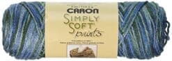 Caron Simply Soft Paints Yarn, 4 Ounces/200 Yards, Spring Brook, Single Ball