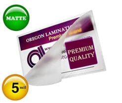 Matte Double Letter Laminating Pouches 5 Mil 11-1/2 x 17-1/2 (Pack of 100) Small Menu