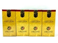 4 Boxes Organo Gold Gourmet Cafe Latte Coffee with Ganoderma Lucidum Extract + Free Shipping