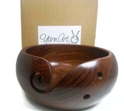 Yarn Bowl - Wooden, Handmade, Portable Yarn Holder - Sturdy, Beautiful and Unbreakable - The Perfect Gift!