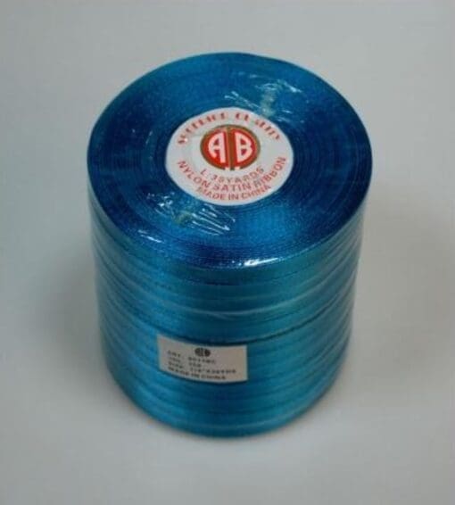 12 x Satin Ribbon 36Yd - 1/4" - Art# 8511BC Turquoise