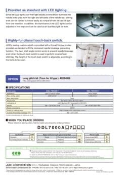 Juki Ddl-7000A Direct-Drive Single Needle Lockstitch Sewing Machine With Automatic Thread Trimmer