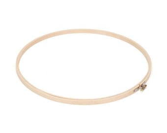 Wooden Round Embroidery Hoop 12&Quot; Beige - 3 Sets