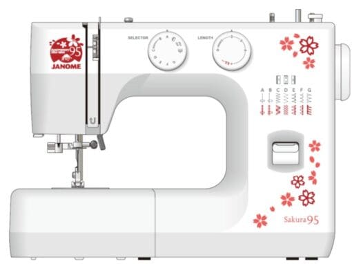 JANOME SAKURA 95 - Electro-Mechanical Sewing Machine