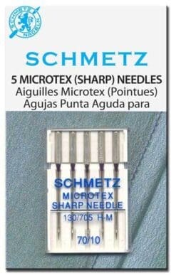 Schmetz Microtex Sharp Machine Needles-Size 8/60, 70/10