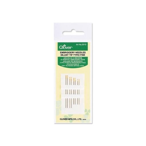 CLOVER Embroidery Fine (Blunt Tip) (Pack of 12)