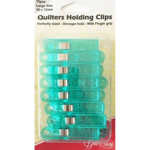 SewEasy Quilters Holding Clips- Art#ER.230.L - Size 55x12mm - 15pcs