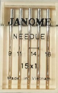 Janome Standard Sewing Machine Needles Mixed