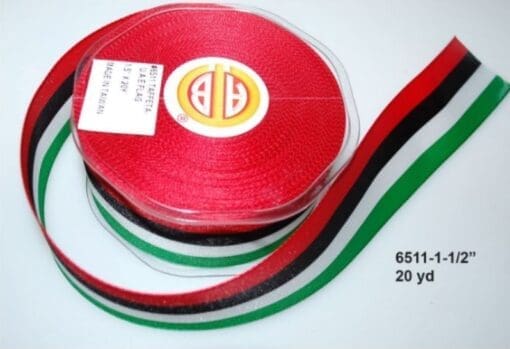 Tafetta UAE Ribbon 1-1/2" x 20yds - Art#6511-1-1/2