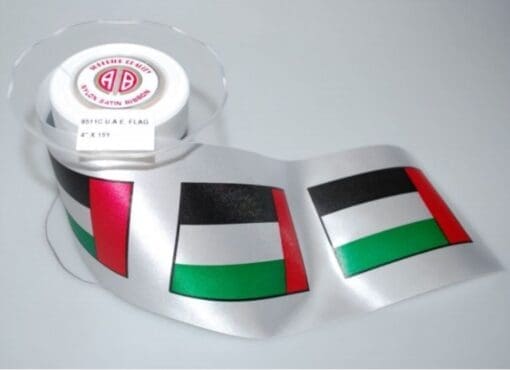 Ribbon UAE Flag 15yds - 4" Art#8511C-UAE