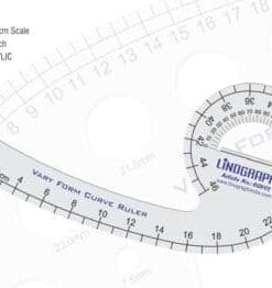 Linograph CQV02-Vary Form Curve Ruler (46cms Marking) 10″ x 5″