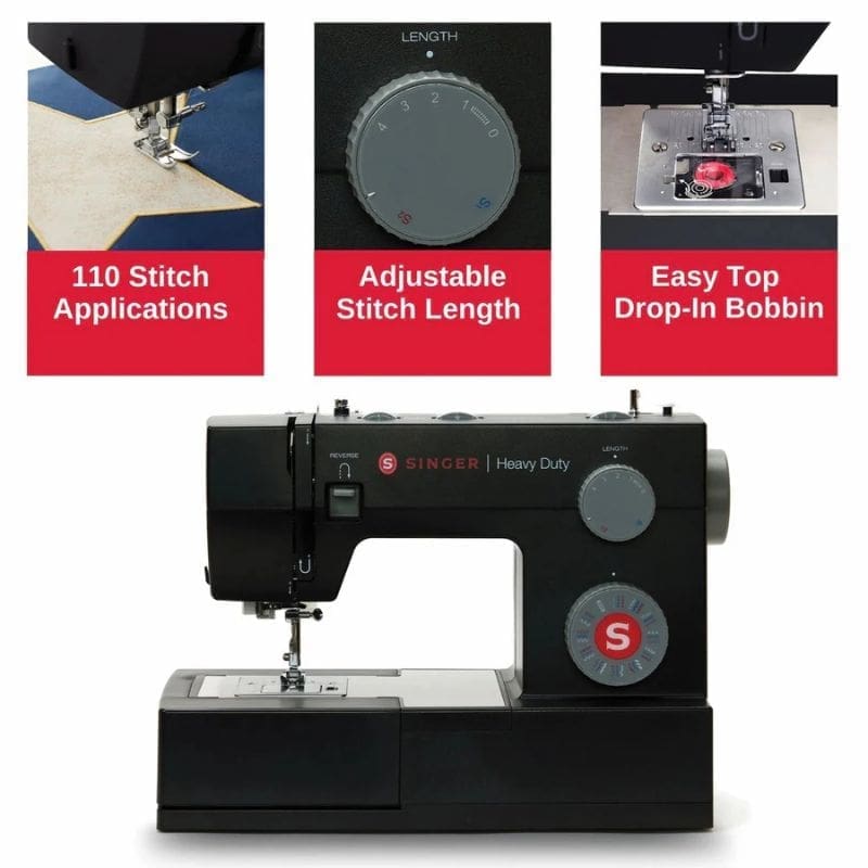 Singer-Hd4432 Heavy Duty Black Sewing Machine Special Edition 2 Singer-Hd4432 Heavy Duty Black Sewing Machine Special Edition - Image 2